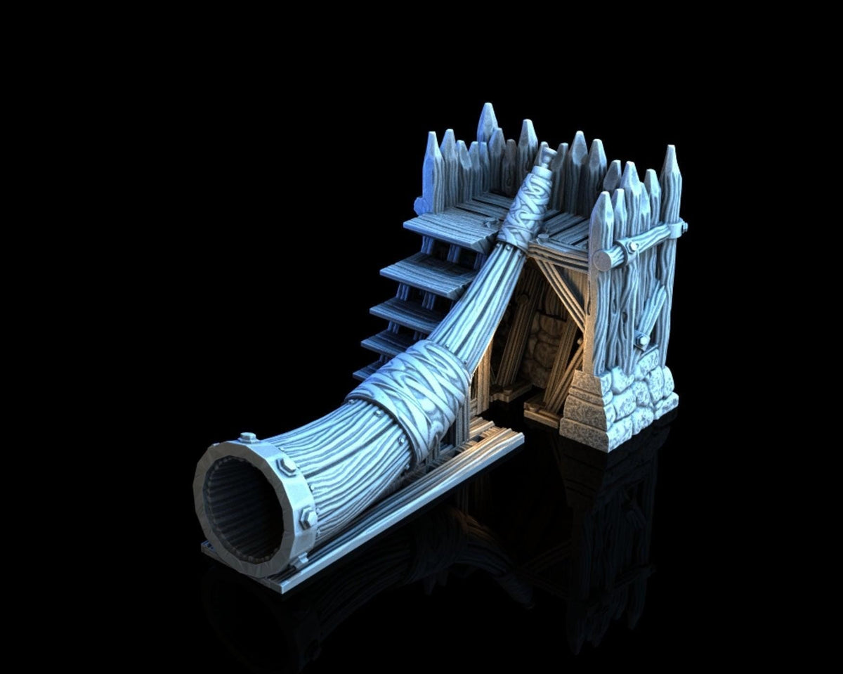 Gate Horn 28mm DND Scatter Terrain | Tabletop Wargaming Scenery for Frostgrave & RPG | Unpainted 3D Printed