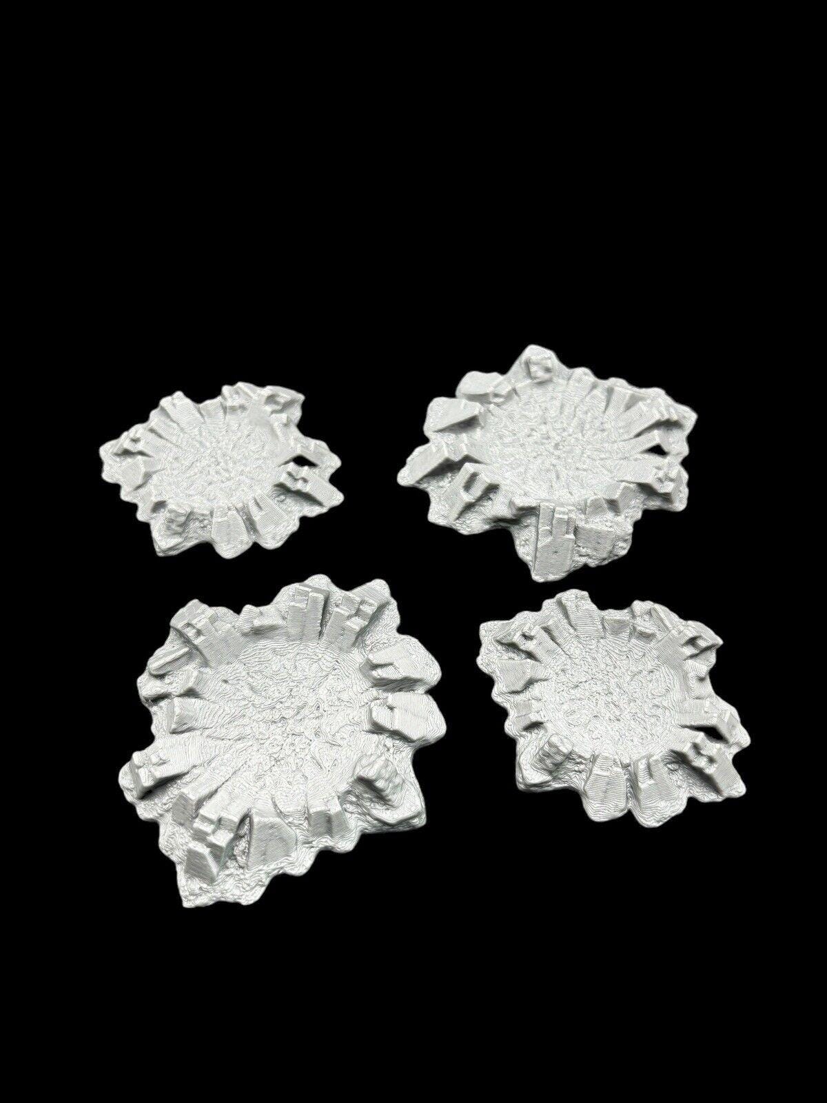 4x 28mm Craters for Tabletop Gaming For tabletop wargaming - 3D Printed