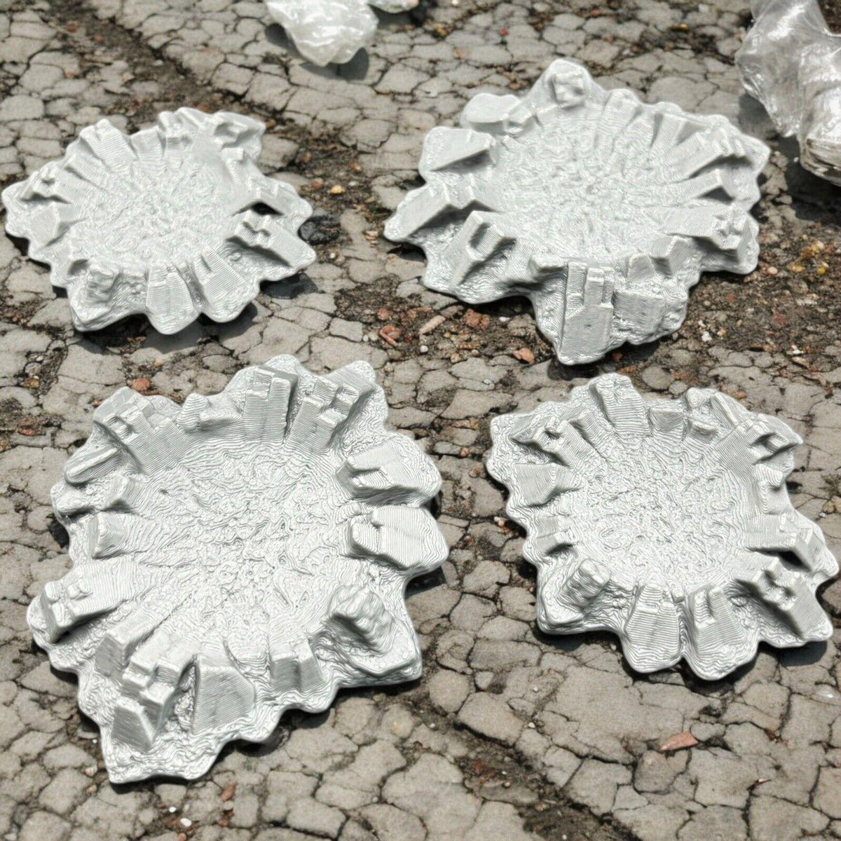 4x 28mm Craters for Tabletop Gaming For tabletop wargaming - 3D Printed