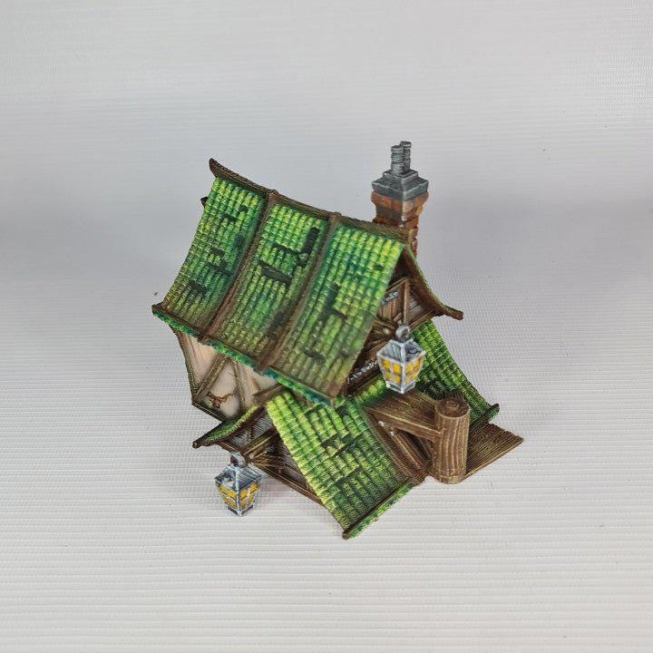 The Green Dragon Tavern 28mm DND Terrain | Tabletop Wargaming Scenery for Frostgrave & RPG | 3D Printed