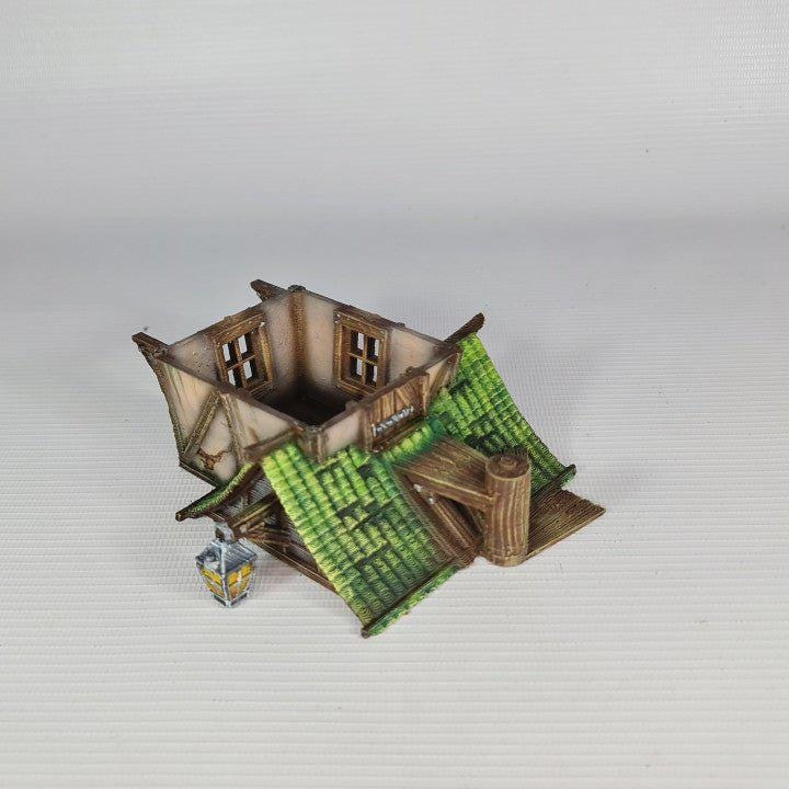 The Green Dragon Tavern 28mm DND Terrain | Tabletop Wargaming Scenery for Frostgrave & RPG | 3D Printed