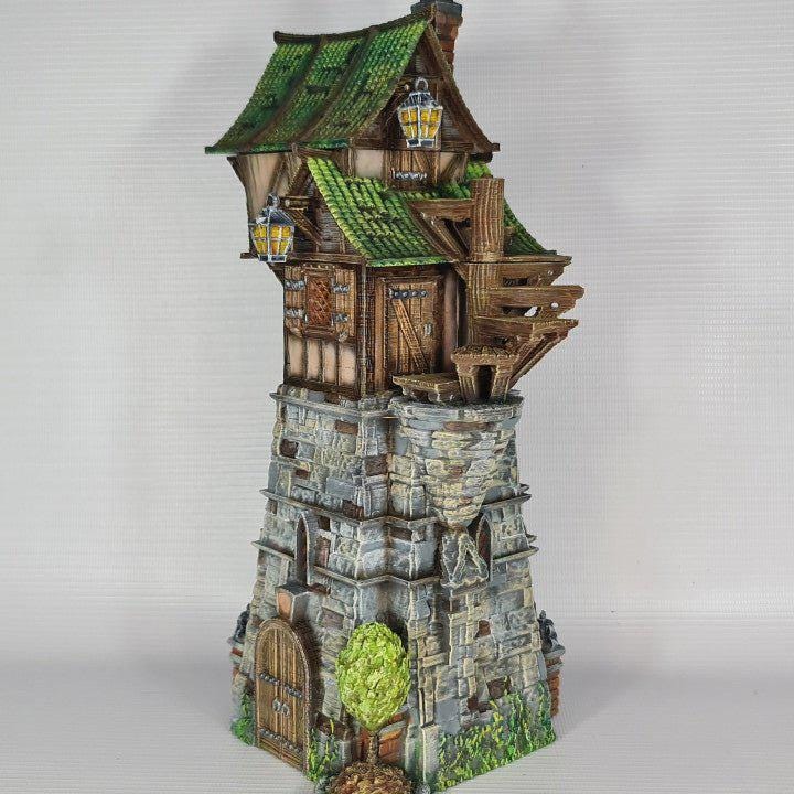 The Green Dragon Tavern 28mm DND Terrain | Tabletop Wargaming Scenery for Frostgrave & RPG | 3D Printed