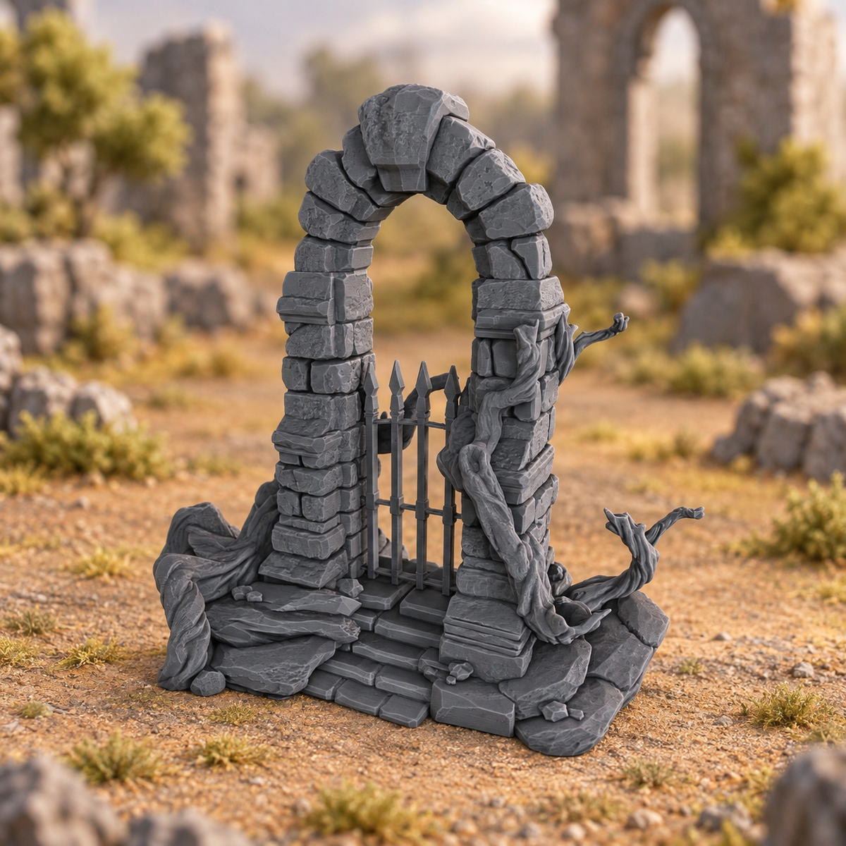 Invocation Portal 28mm DND Scatter Terrain | Tabletop Wargaming Scenery for Frostgrave & RPG | 3D Printed