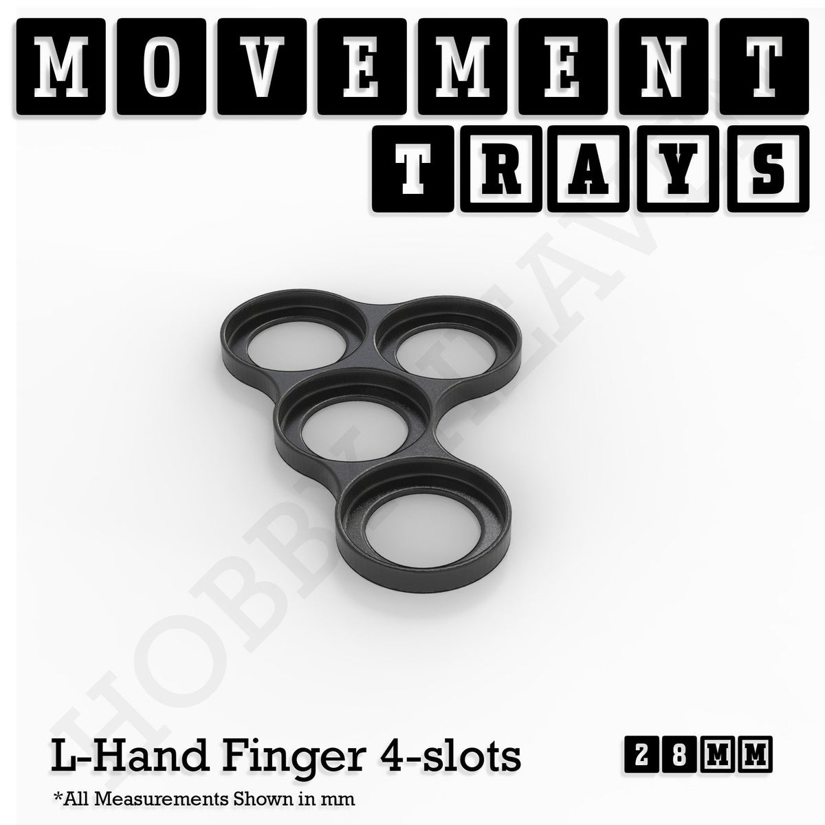 28mm Movement Trays for Tabletop Games | Wargaming | Full Range