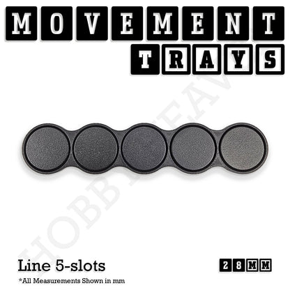 28mm Movement Trays for Tabletop Games | Wargaming | Full Range