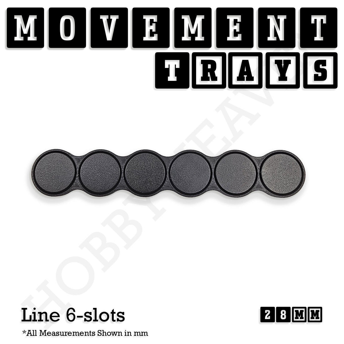 28mm Movement Trays for Tabletop Games | Wargaming | Full Range