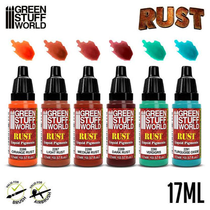 Green Stuff World Liquid Pigments Set - Rust