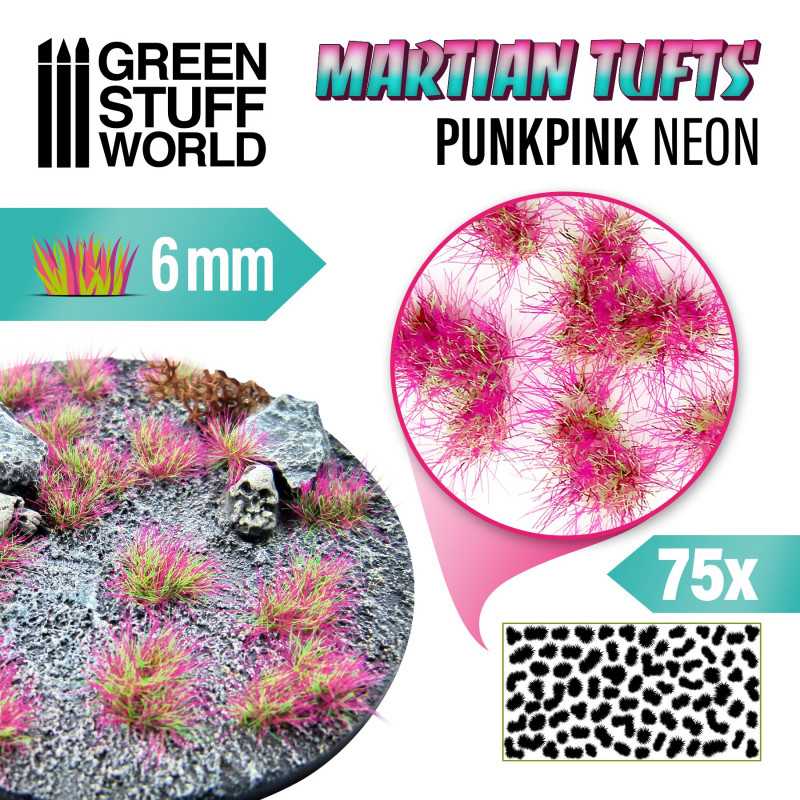 Green Stuff World - Martian Fluor Tufts - PUNKPINK NEON