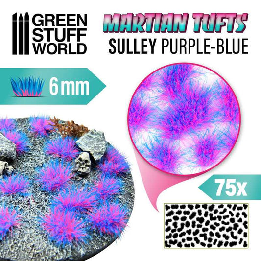 Green Stuff World - Martian Fluor Tufts - SULLEY PURPLE-BLUE