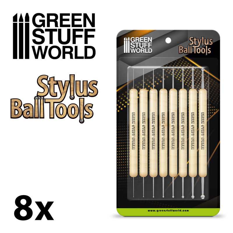 Stylus Ball Sculpting Tool Set - 8pc | Green Stuff World