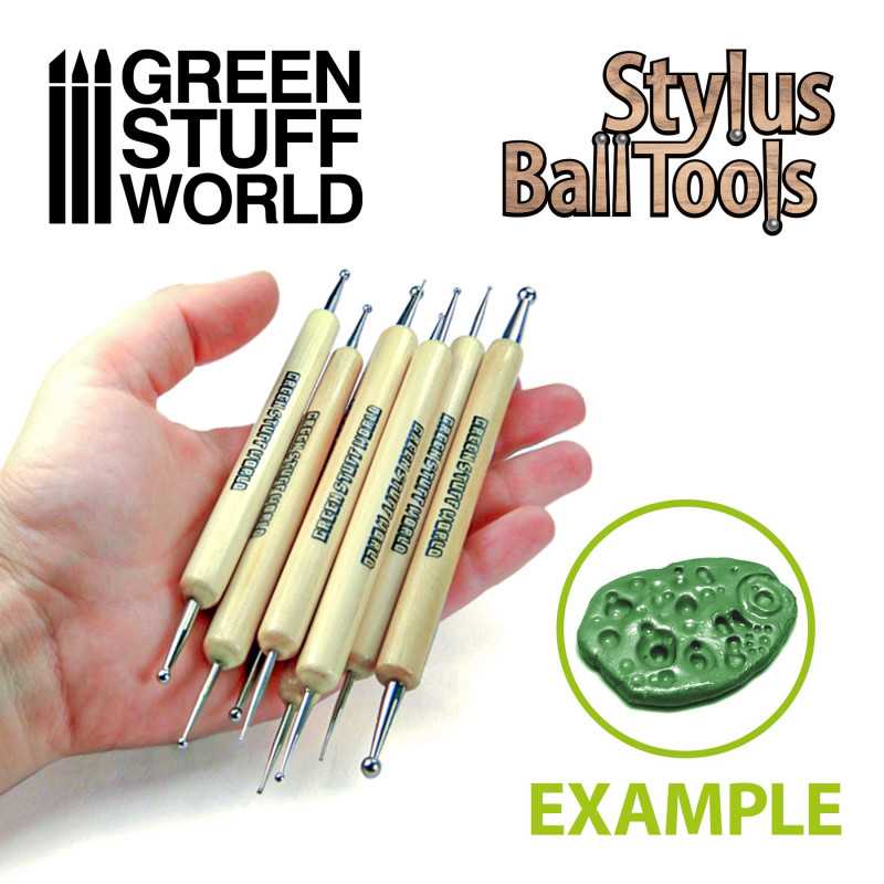 Stylus Ball Sculpting Tool Set - 8pc | Green Stuff World