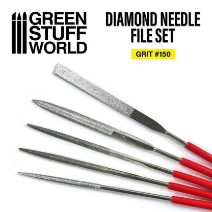Diamond Needle File Set x5 | Green Stuff World