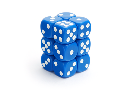 12x16mm Dice Block | Opaque Blue