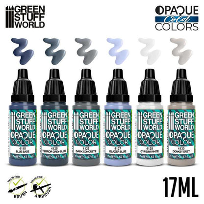 Green Stuff World Opaque Paint Set - Cold Colours