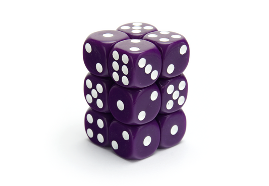 12X16mm Dice Block | Opaque Purple