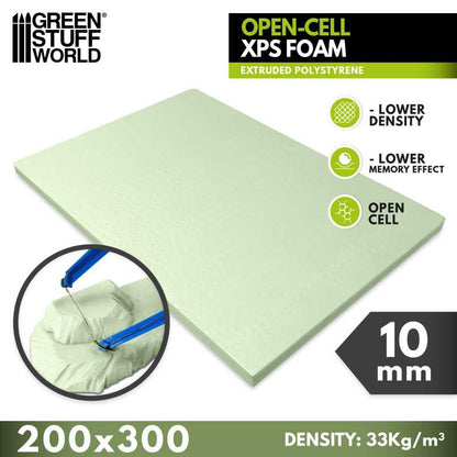 Open Cell XPS Foam Sheet - 200 x 300mm | Green Stuff World