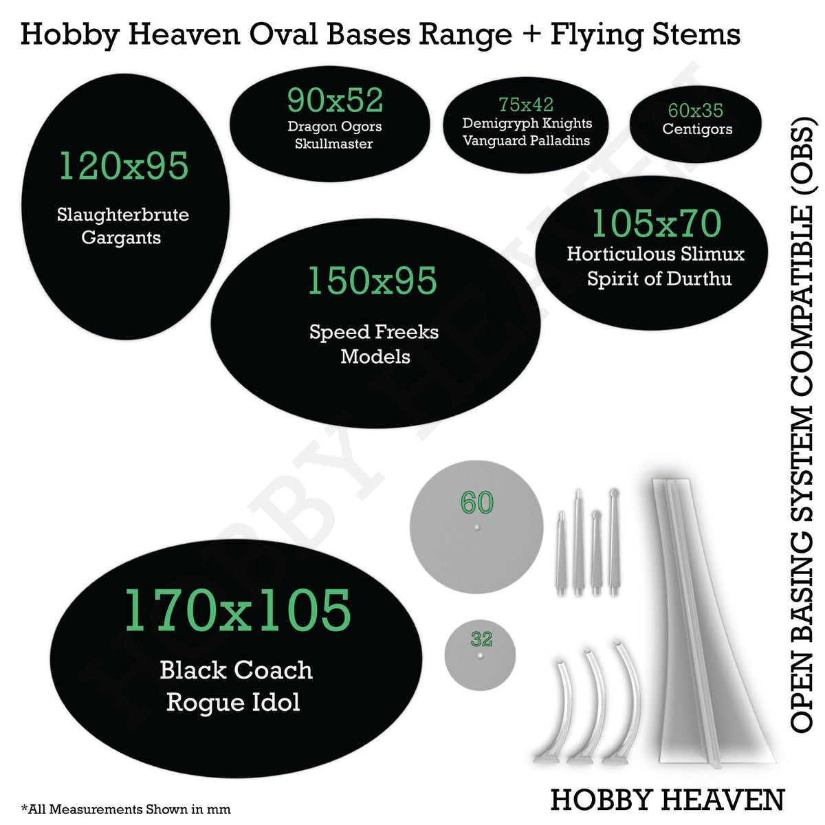 90mm Round Plain Plastic Bases