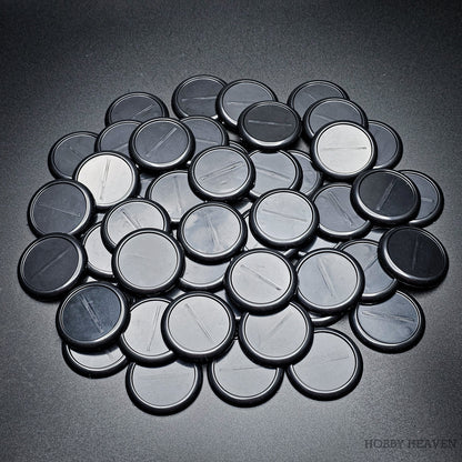 40mm Wide Lip Round Plastic Bases