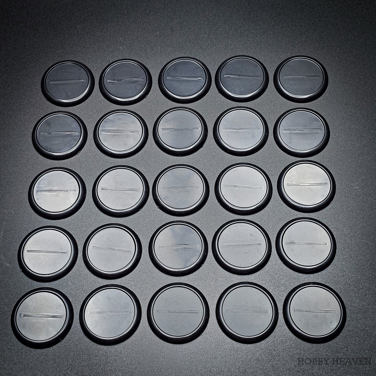 40mm Wide Lip Round Plastic Bases