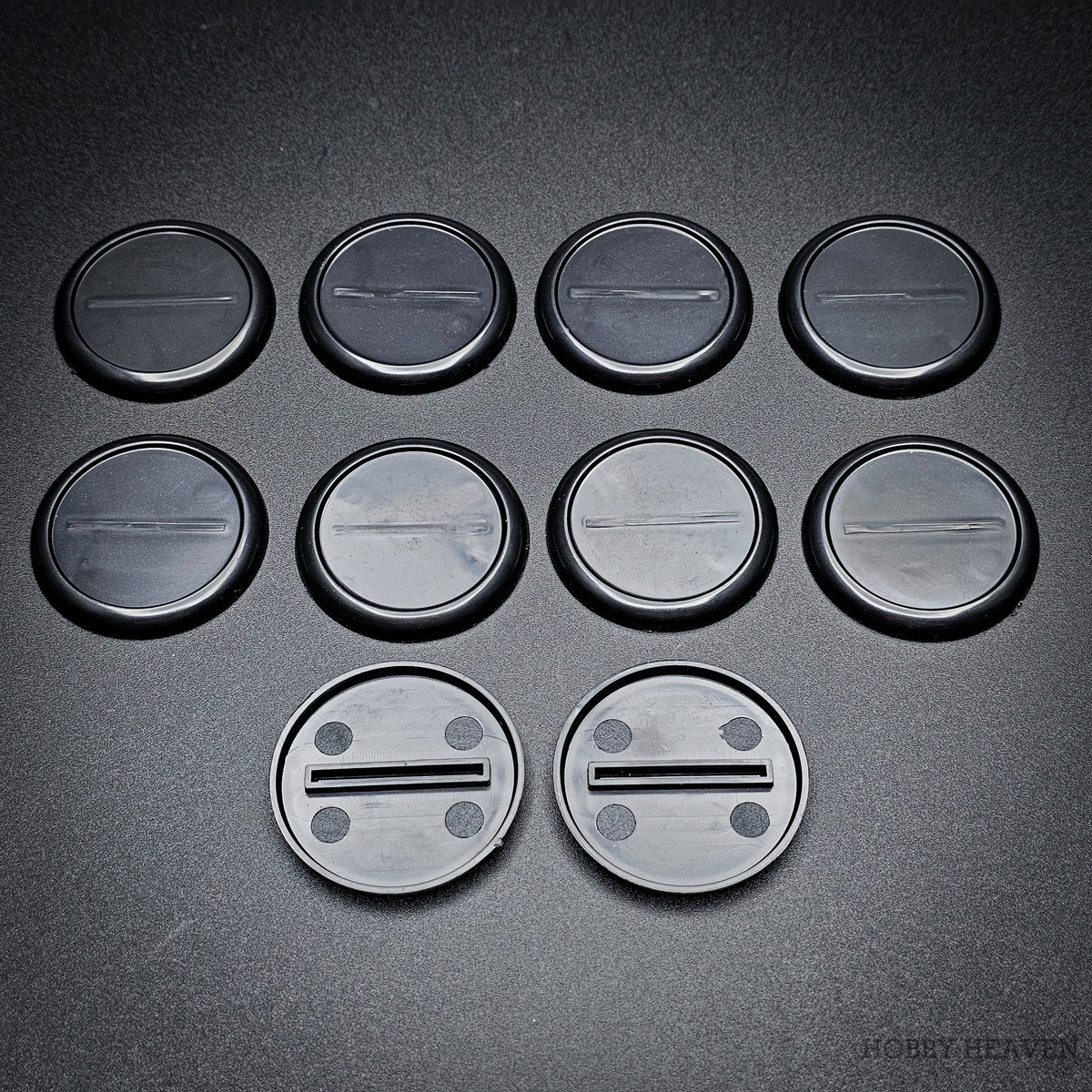 40mm Wide Lip Round Plastic Bases