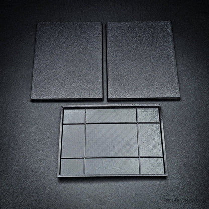 100x75mm Rectangle Plain Plastic Bases 3D Print