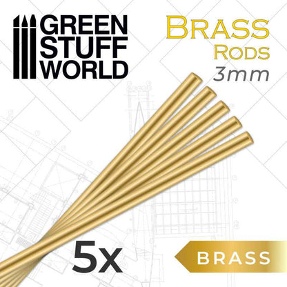 Brass Pinning Rods - 5pc | Green Stuff World