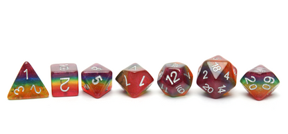 Pride Dice | Glitter Rainbow Flag