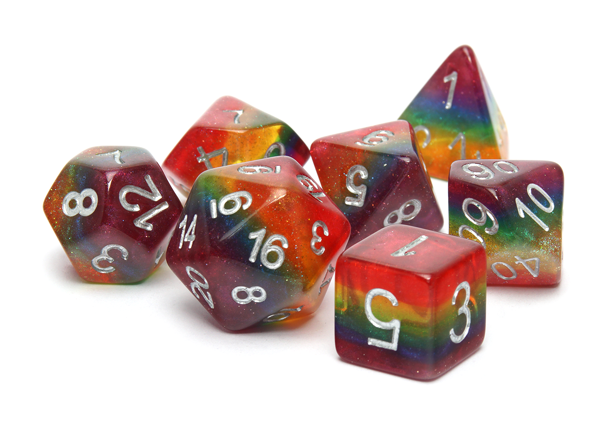 Pride Dice | Glitter Rainbow Flag