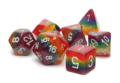 Pride Dice | Glitter Rainbow Flag