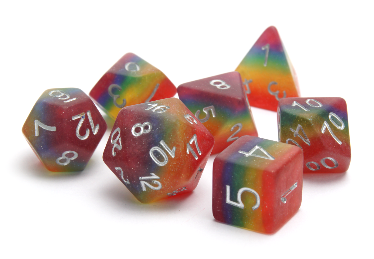 Pride Dice | Matte Rainbow Flag
