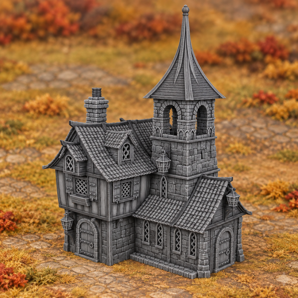 Raspberry Dale Cottage 28mm DND Terrain | Tabletop Wargaming Scenery for Frostgrave & RPG | 3D Printed