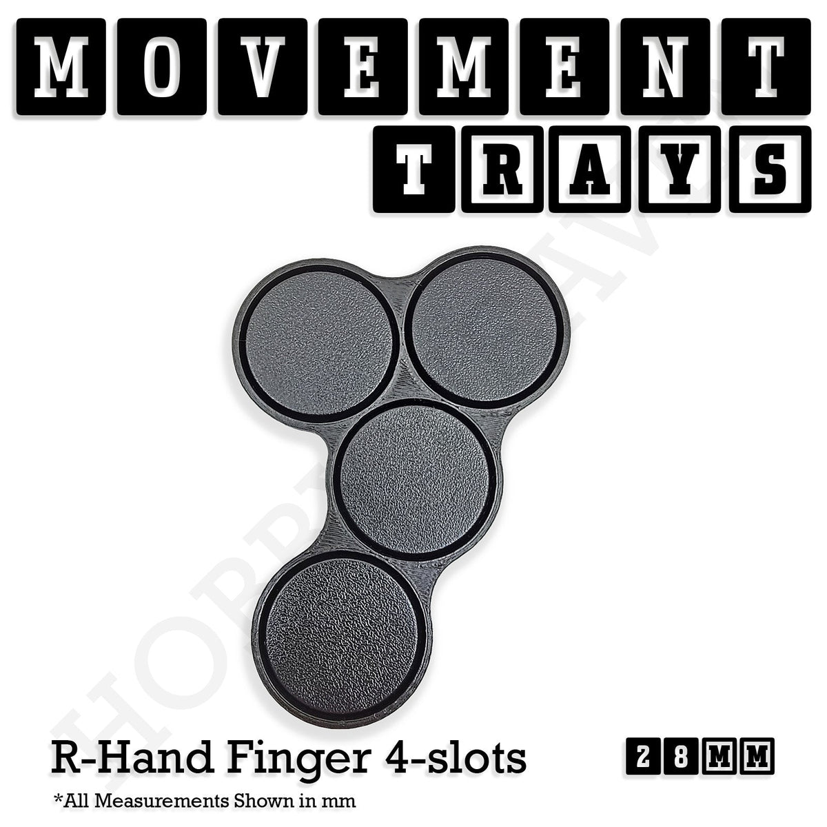 28mm Movement Trays for Tabletop Games | Wargaming | Full Range