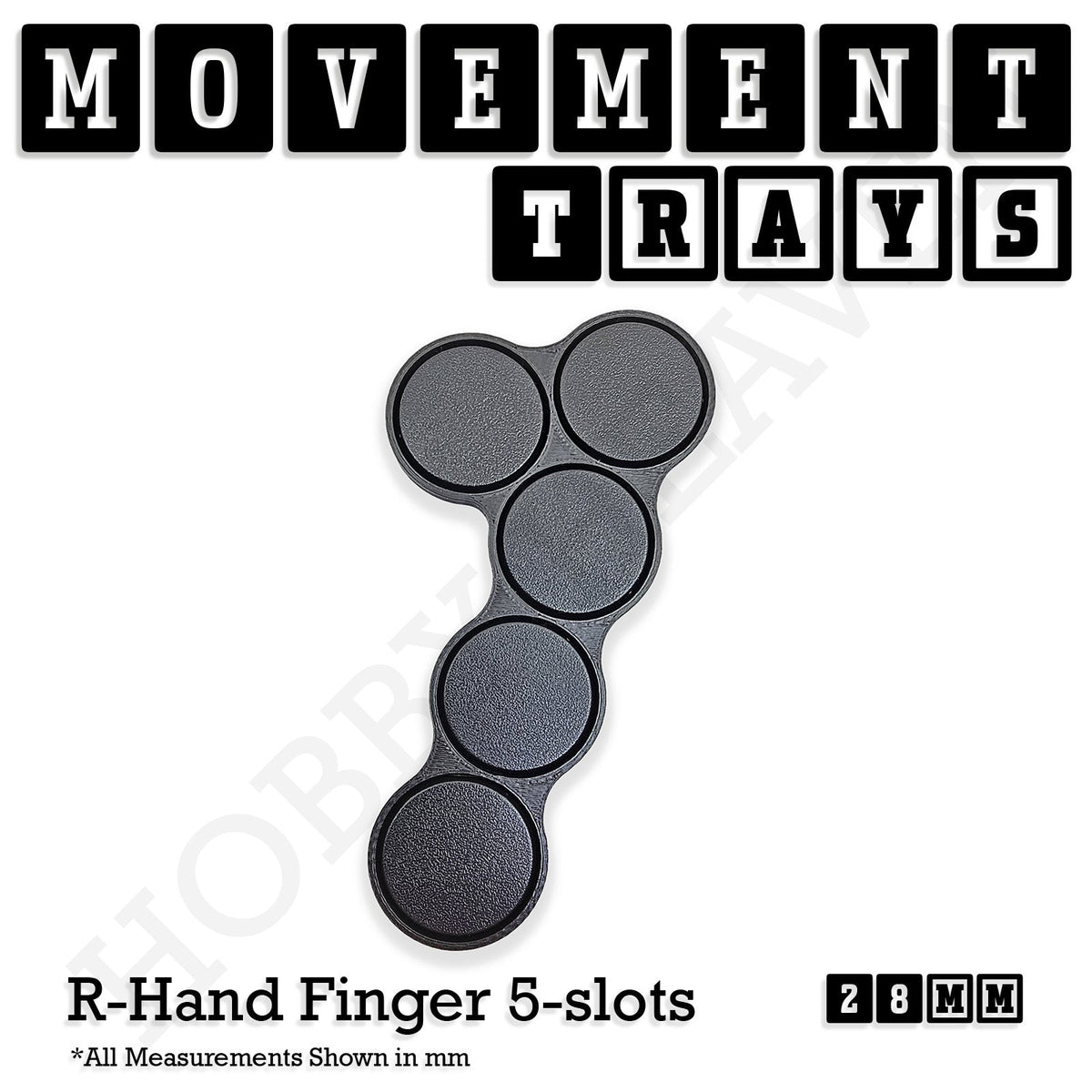 28mm Movement Trays for Tabletop Games | Wargaming | Full Range