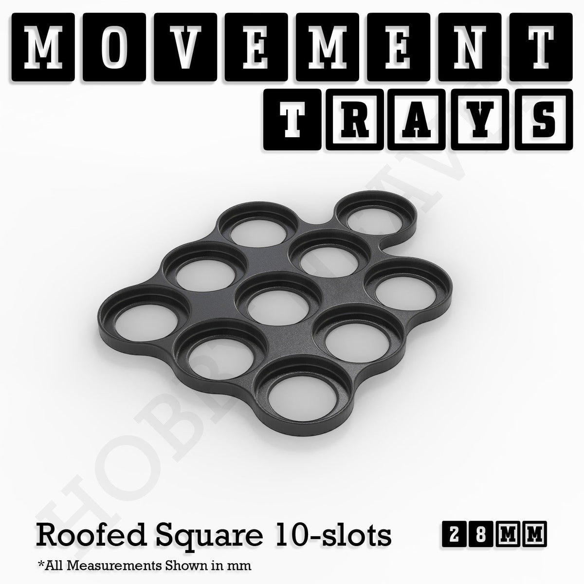 28mm Movement Trays for Tabletop Games | Wargaming | Full Range