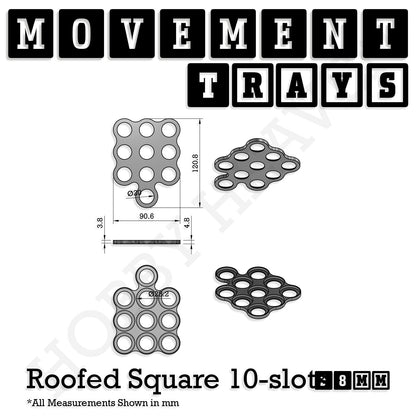 28mm Movement Trays for Tabletop Games | Wargaming | Full Range
