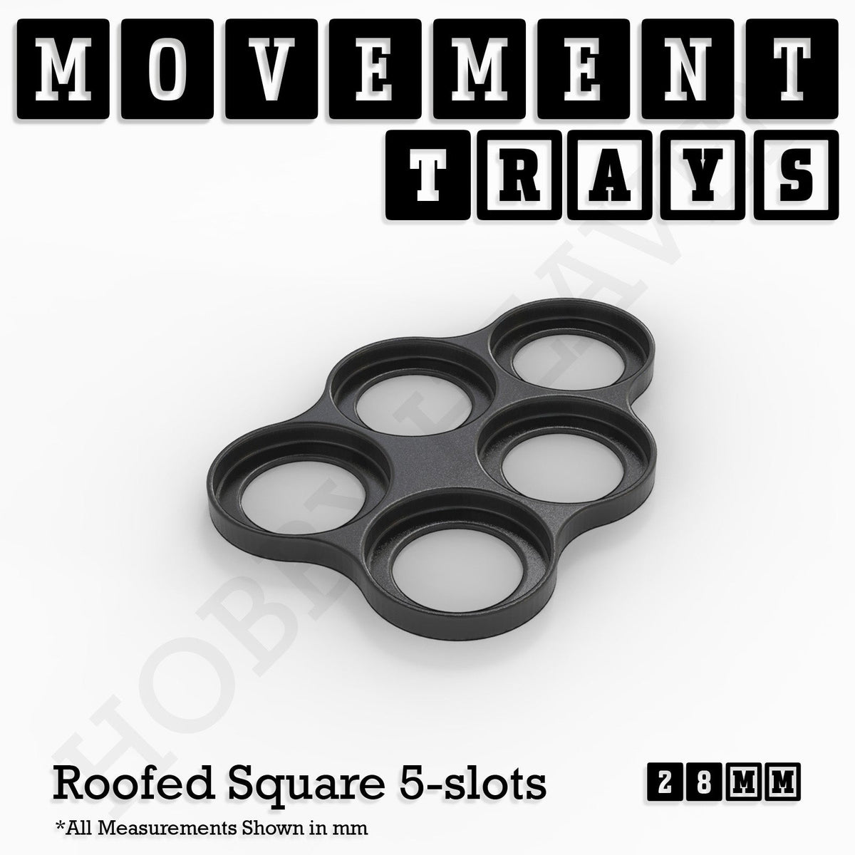 28mm Movement Trays for Tabletop Games | Wargaming | Full Range
