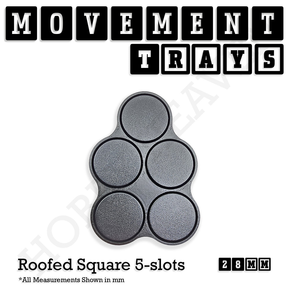 28mm Movement Trays for Tabletop Games | Wargaming | Full Range