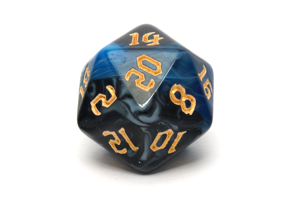 Dark Magic Dice - Tempest Blue