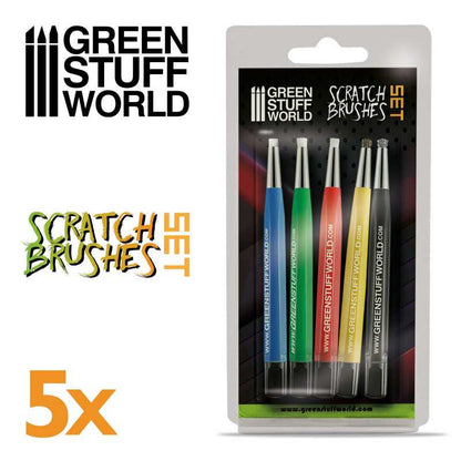 Scratch Brush Pen Set - 5pc | Green Stuff World