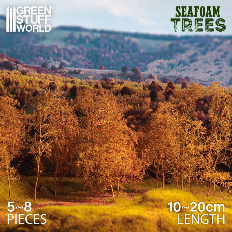 Scale Model Seafoam Diorama Trees (mix) | Green Stuff World