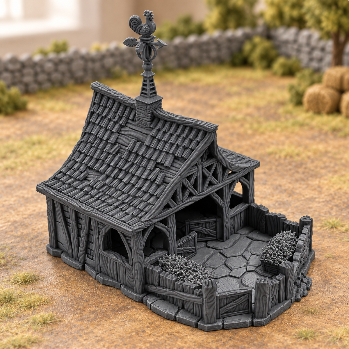 Sheep Barn - 28mm Tabletop Terrain for D&D and Wargaming