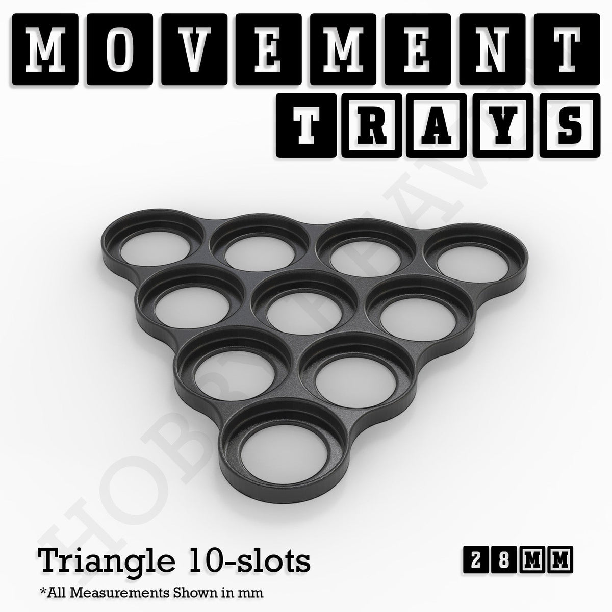 28mm Movement Trays for Tabletop Games | Wargaming | Full Range