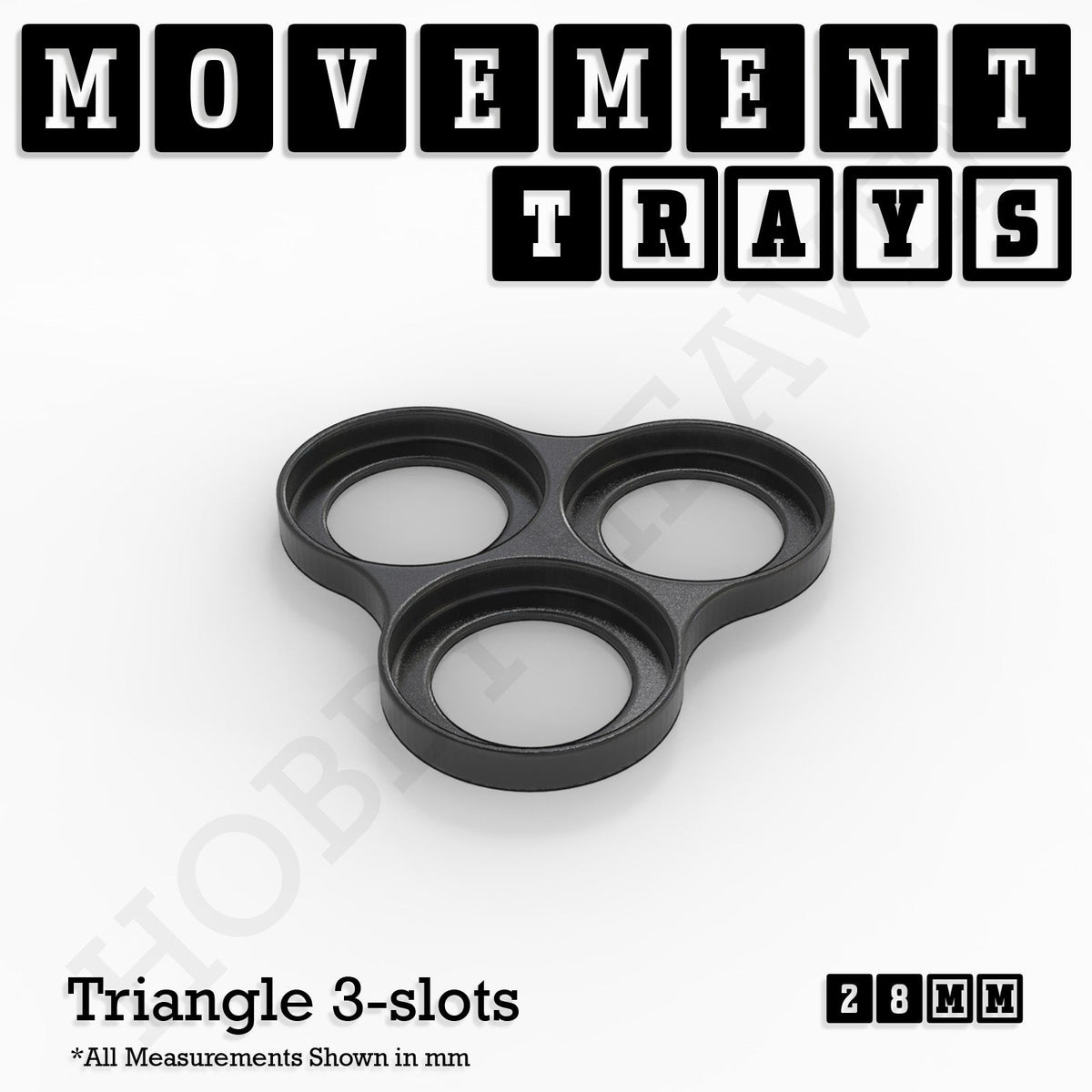 28mm Movement Trays for Tabletop Games | Wargaming | Full Range