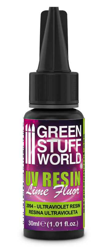 Green Stuff World UV Resin 30ml - Lime Fluor Toxic Effect