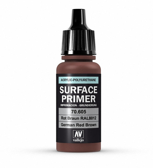 Vallejo Polyurethane - Primer German Red Brown  (RAL 8012) 17ml
