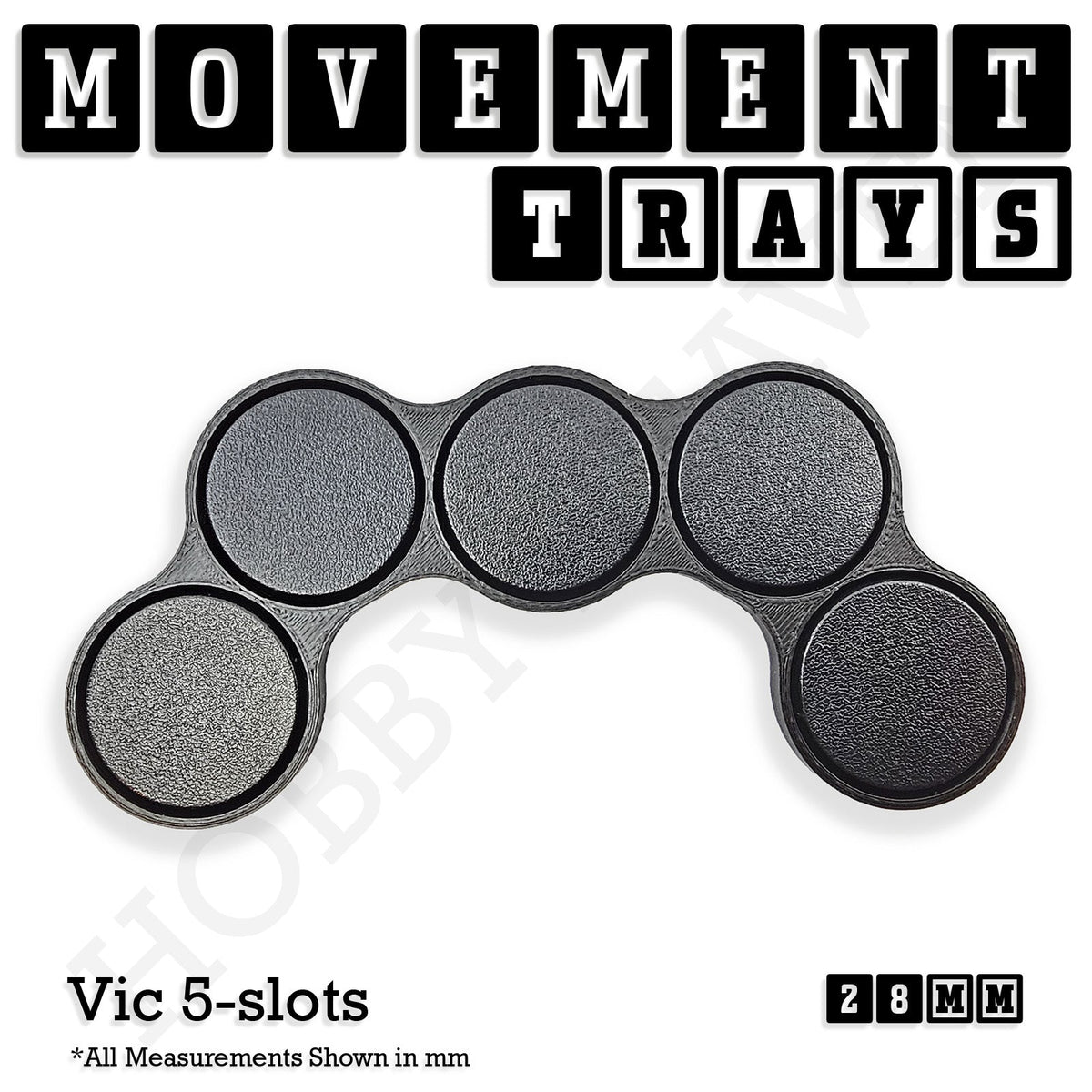 28mm Movement Trays for Tabletop Games | Wargaming | Full Range