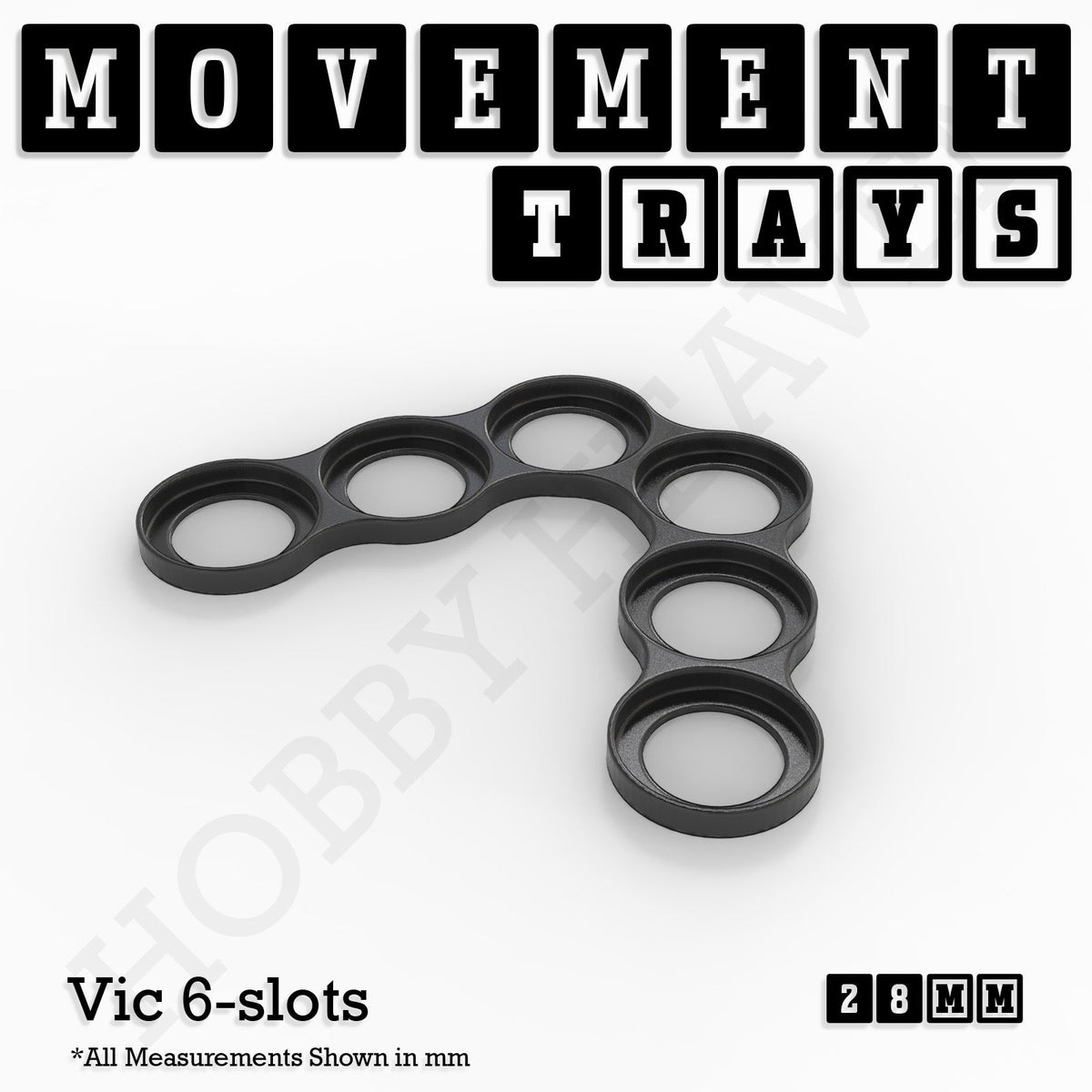 28mm Movement Trays for Tabletop Games | Wargaming | Full Range