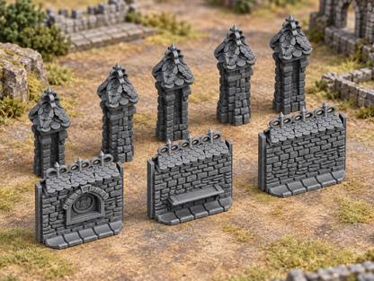 Wall Set 1 - 28mm Tabletop Terrain