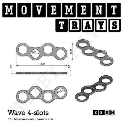 28mm Movement Trays for Tabletop Games | Wargaming | Full Range