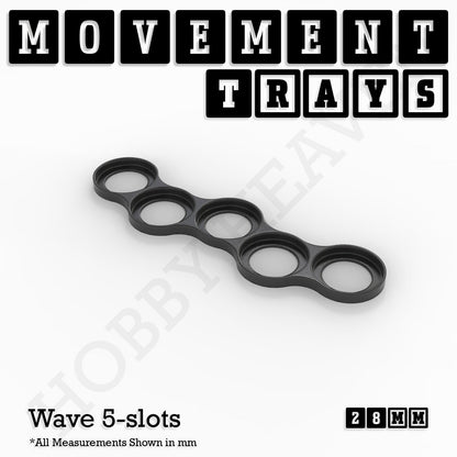 28mm Movement Trays for Tabletop Games | Wargaming | Full Range